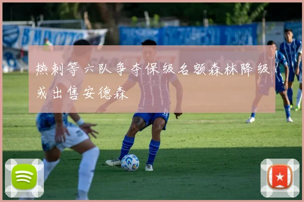 热刺等六队争夺保级名额森林降级或出售安德森