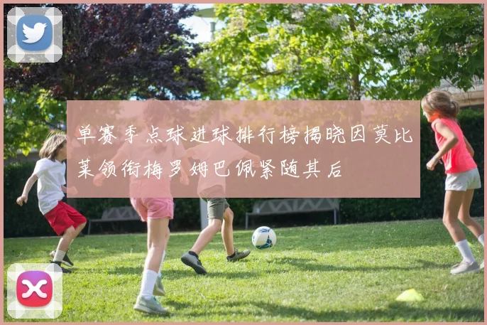 单赛季点球进球排行榜揭晓因莫比莱领衔梅罗姆巴佩紧随其后
